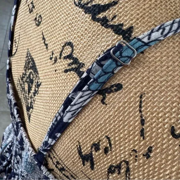 Boho Floral Maxi Dress - Navy & White - Picture 10 of 10